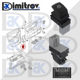 Бутон стъклоповдигане VW Passat CC Passat